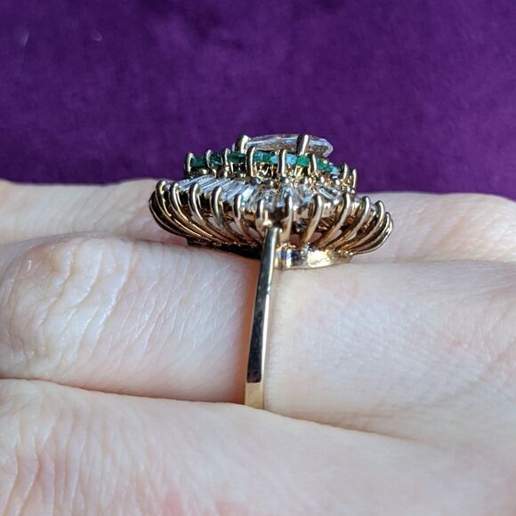 cocktail ring and earring set - Picture 5 of 6